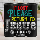 If Lost Please Return Jesus Thermosbecher