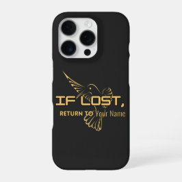 If Lost Return To – Personalized Name iPhone 16 Pr Pro Hülle