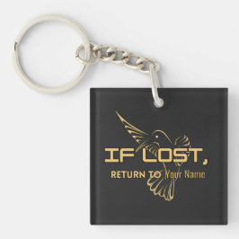 If Lost Return To – Personalized Name Schlüsselanhänger