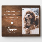 If Love Could Have Kept You Here Dog/Cat Memorial Fotoplatte (Vorderseite)