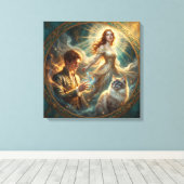 If My Pet Were Human Stretch canvas Leinwanddruck (Insitu (Holzboden))