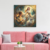 If My Pet Were Human Stretch canvas Leinwanddruck (Insitu (Wohnzimmer))