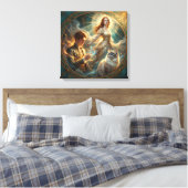 If My Pet Were Human Stretch canvas Leinwanddruck (Insitu (Schlafzimmer))