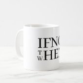 If Not Now Coffee Mug Kaffeetasse (Vorderseite Links)