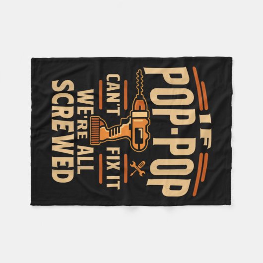 If P-p Cant Fix It - Grandparents Day Fleecedecke (Vorderseite (Horizontal))