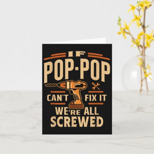 If P-p Cant Fix It - Grandparents Day Karte (Gelbe Blume)