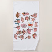 If pigs could fly - Beach towel Strandtuch (Vorderseite)