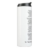 If- Poem by Rudyard Kipling (No Kipling Picture) Thermosbecher (Nach links gedreht)