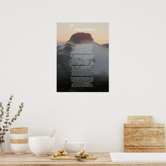 If - Rudyard Kipling Poster (Küche)