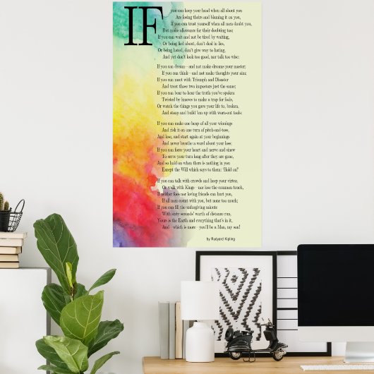 IF - RUDYARD KIPLING POSTER (Heimbüro)