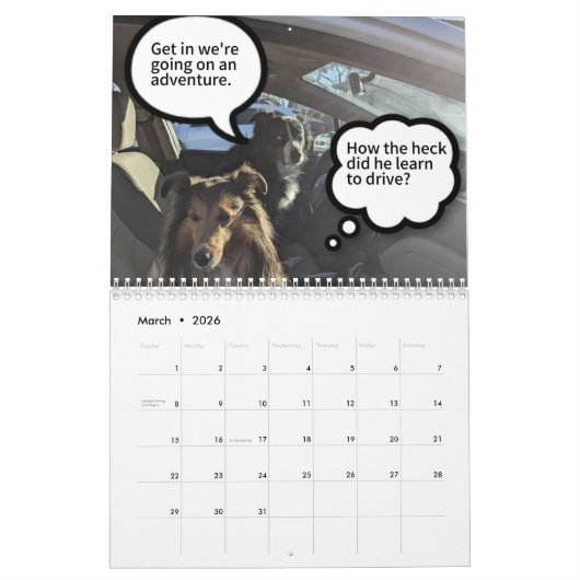 If Shelties could talk Kalender (Mär 2026)