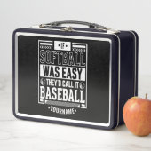 If Softball Was Easy They'd Call It Baseball Metall Brotdose (Beispiel)