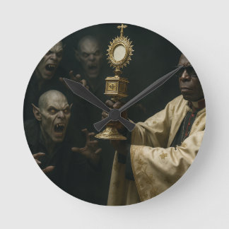 'If the Pope were Blade' Runde Wanduhr