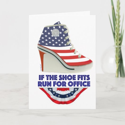 If the Shoe Fits Customizable Birthday Card Karte (Vorderseite)