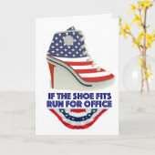 If the Shoe Fits Customizable Birthday Card Karte (Gelbe Blume)