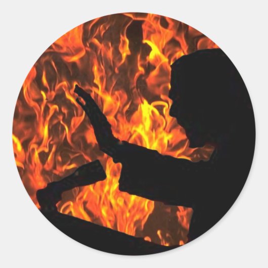 If_There_War_A_Hell_by_SrVnDaNK Runder Aufkleber (Vorderseite)