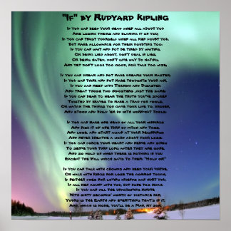 "If-" von Kipling Poster