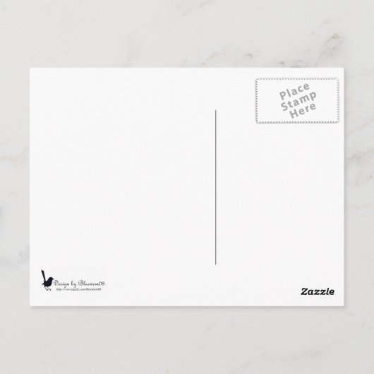 IF von Rudyard Kipling Lila Postkarte (Rückseite)