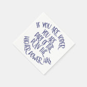 If You Are Sober | 12 Step Recovery Slogan Serviette (Ecke)