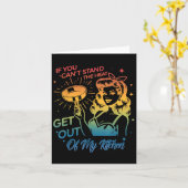 If You Can't Stand The Heat Get Out Of My Kitchen Karte (Gelbe Blume)