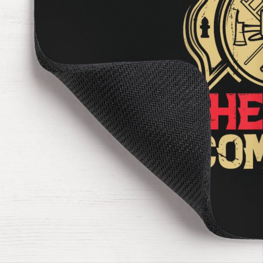 If You Can't Take The Heat Become A Cop Firefighti Mousepad (Ecke)
