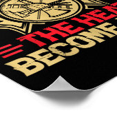 If You Can't Take The Heat Become A Cop Firefighti Poster (Ecke)