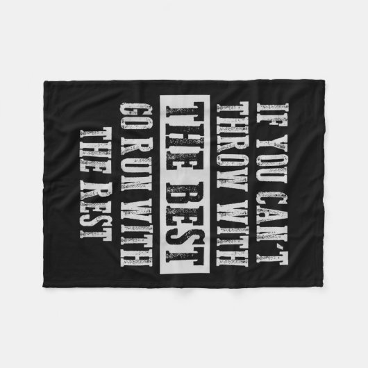 If You Can't Track And Field Shot Put Discus Throw Fleecedecke (Vorderseite (Horizontal))