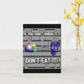 If You Dont Know It Dont Eat It  Karte (Gelbe Blume)
