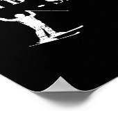 If You Fall I Will Be There - Slope Skiing Vacatio Poster (Ecke)