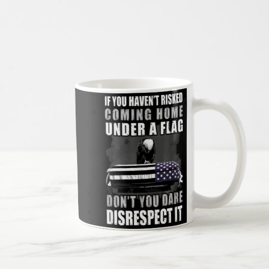 If You Haven't Risked Coming Home Under A Flag  Kaffeetasse (Rechts)