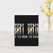 If You Know You Know Art Teachers Students 67 Six  Karte (Gelbe Blume)