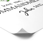 If You Love Keep My Commandments John 14_15 Bible Poster (Ecke)