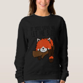 If You Love Me Let Me Sleep Red Panda Pajama Sweatshirt (Vorderseite)
