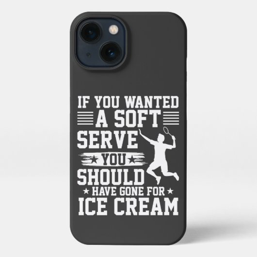 If You Wanted A Soft Serve Tennis iPhone Hülle (Rückseite)