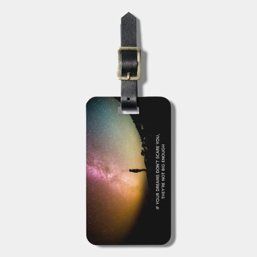 If your dreams don't scare you gepäckanhänger (Vorderseite vertikal)