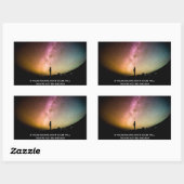 If your dreams don't scare you rechteckiger aufkleber (Blatt)