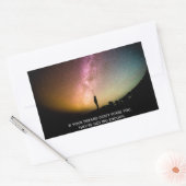 If your dreams don't scare you rechteckiger aufkleber (Umschlag)