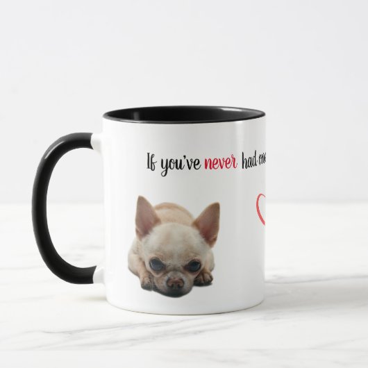 If You've Never Had One...Chihuahua Mug Tasse (Links)