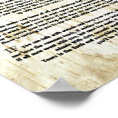 IF Zitat von Rudyard Kipling 1895 über Baumrinde Poster (Ecke)