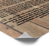 IF Zitat von Rudyard Kipling 1895 über Stallholz Poster (Ecke)