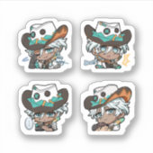 Ifa Genshin Impact 4er Stickerbogen Aufkleber (Vorderseite)