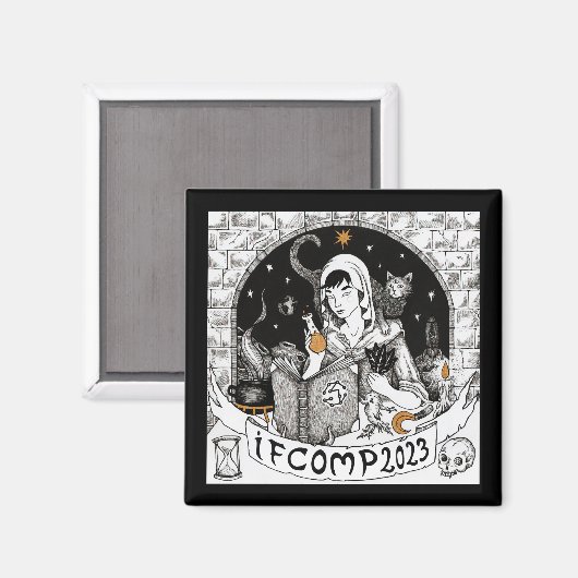 IFComp 2023 Magnet (Vorderseite/Rückseite)