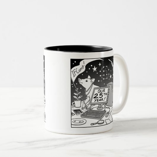 IFComp-Tasse Zweifarbige Tasse (VorderseiteRechts)