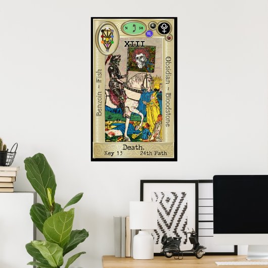 Ifdawn Deepdream Tarot Key 13 ~ Tod Poster (Heimbüro)