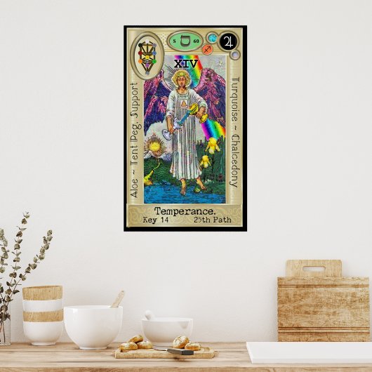 Ifdawn Deepdream Tarot Key 14 ~ Temperance Poster (Küche)
