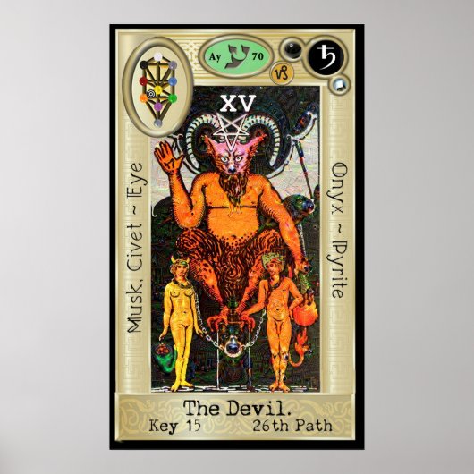 Ifdawn Deepdream Tarot Key 15 ~ Der Teufel Poster (Vorne)