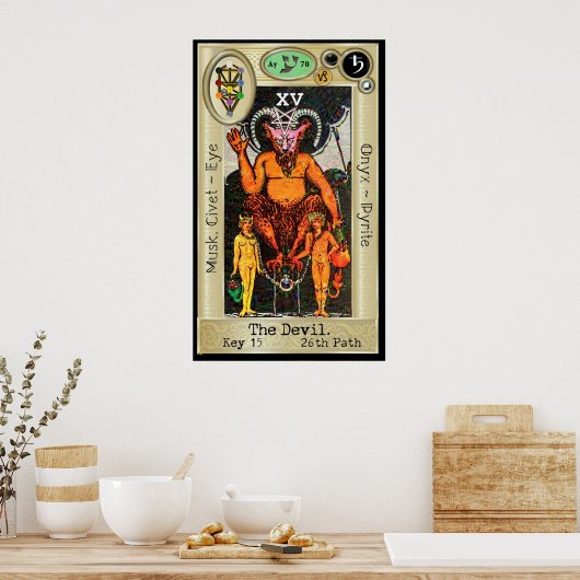 Ifdawn Deepdream Tarot Key 15 ~ Der Teufel Poster (Küche)