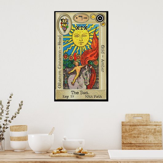 Ifdawn Deepdream Tarot Key 19 ~ The Sun Poster (Küche)
