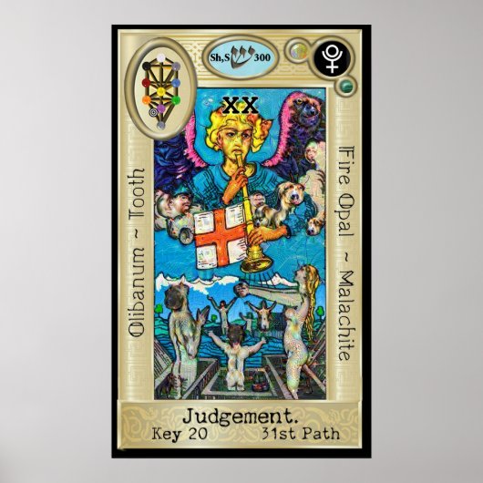 Ifdawn Deepdream Tarot Key 20 ~ Judgement Poster (Vorne)