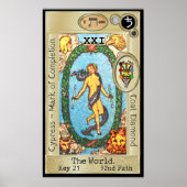 Ifdawn Deepdream Tarot Key 21 ~ The World Poster (Vorne)